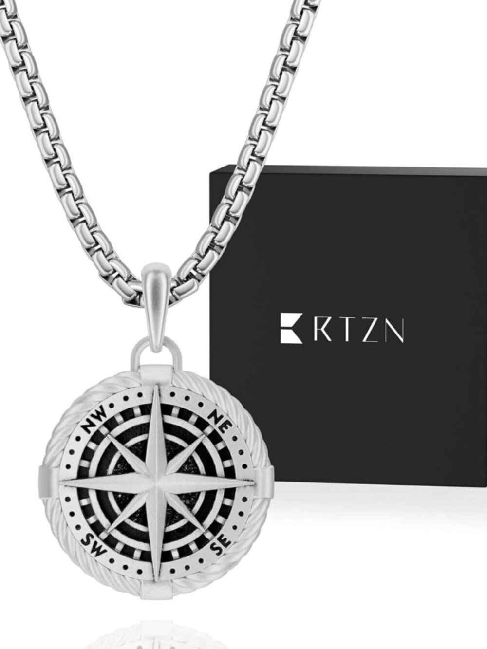 Stylish Stainless Steel Pendant Necklace for Men – 22" Chain, Waterproof
